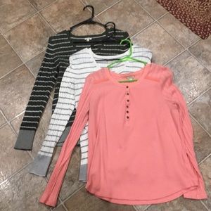 3 Pieces Sonoma Thermal Henleys